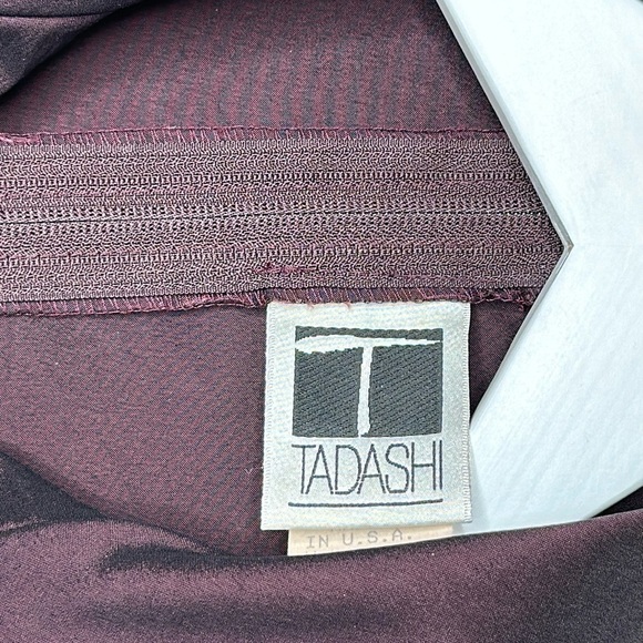 Vintage 80's Tadashi Faux Wrap Top Size 12 - Picture 8 of 12